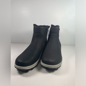 Khombu Womens Sienna All Weather Faux Fur Lined Boots Black 8 M New No Box